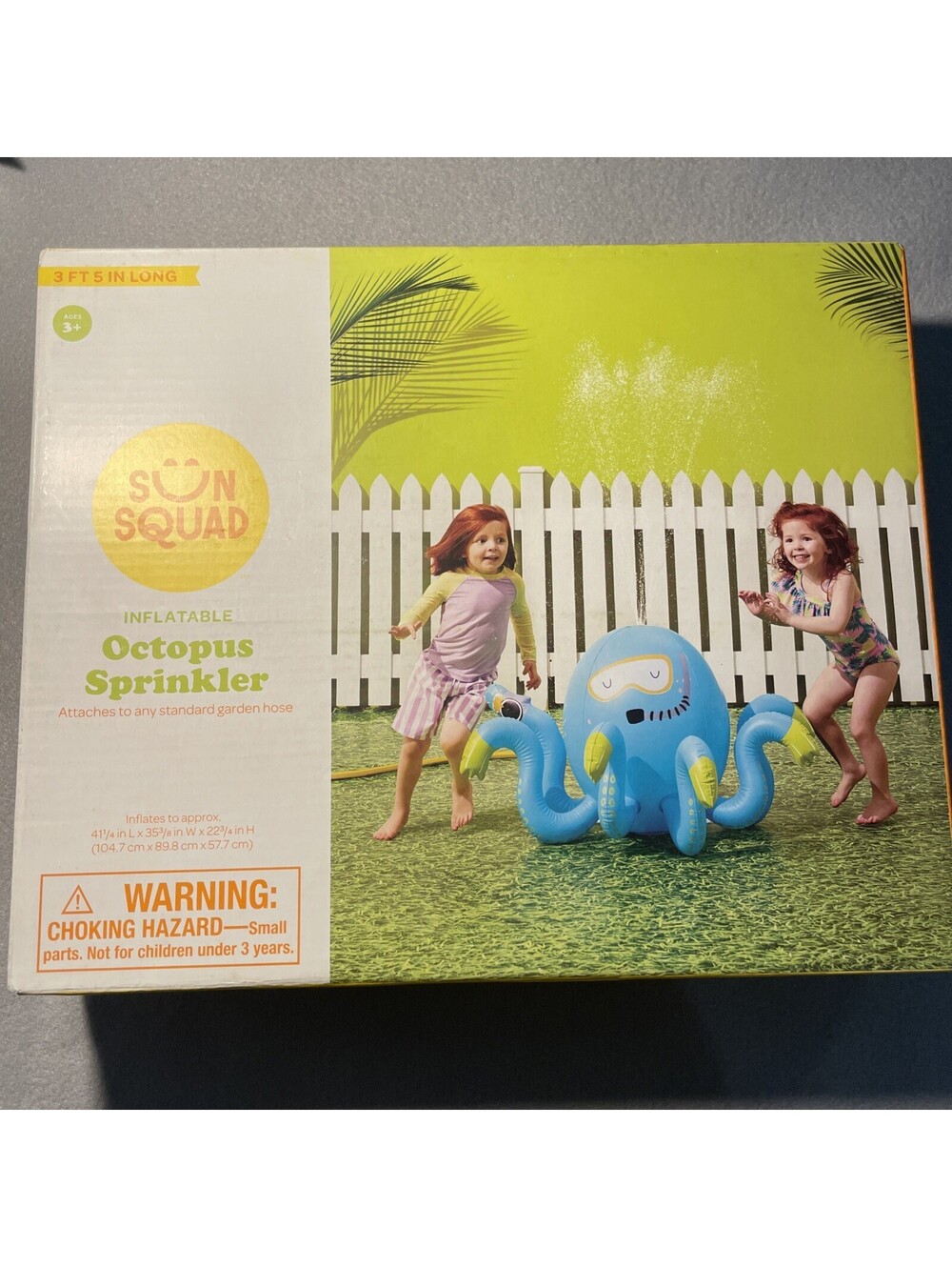 Octopus Inflatable Sprinkler by Sun Squad - Brand New
